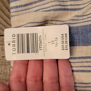 Torrid top and skirt